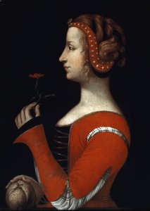 Portrait of Laure (Laura) by Noves, Aimee woman of Petrarca (Francesco Petrarca)