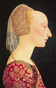 Portrait of a Lady in Red by Italian School
