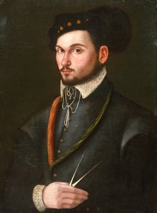 Portrait of a Navigator with his dividers to prick out a course, c.1560