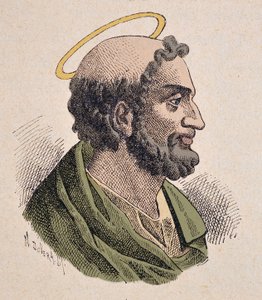 Portrait of Saint Peter, first Pope and Bishop of Rome