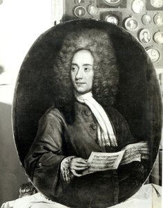 Portrait of the Composer Tomaso Giovanni Albinoni (1671-1751) Holding a Music Score
