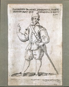 Portrait of the Neapolitan fisherman and revolutionary Masaniello (1623-1647)
