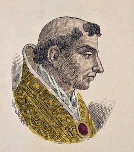 Portrait of Pope Etienne VII (927-931) by Italian School