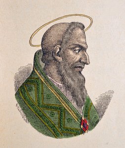Portrait of Pope Eugene I (654-657) by Italian School