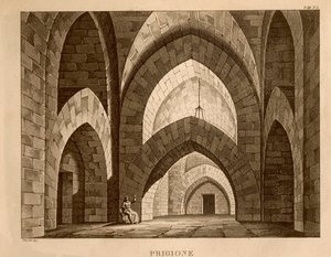 Prison, set design for act 1 of 