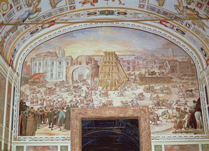 Removal of the Obelisk from the Circus of Nero by Italian School