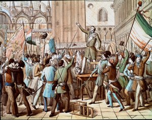 Representation of Daniele Manin, politician who led the Venice revolution against the Austrian presence in 1848