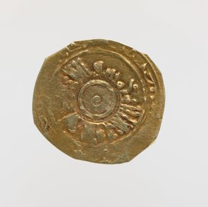 Reverse of the Tari of Amalfi with Pseudo-Cufic Epigraphy (Gold) by Italian School