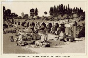 Palace of the Caesars, House of Septimius Severus, Rome by Italian School