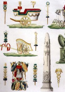 Roman Chariots, Trophies and Military Monuments (detail)
