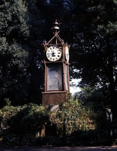 Rome, water clock of the Pincio (Villa Borghese) built in 1867. It was carried out by Dominican Giambattista Embriaco by Italian School