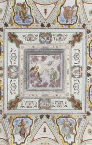 Room of Jupiter and Mercury: Jupiter, Mercury and Cupid, surrounded by the four seasons by Italian School