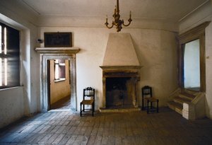 Room with Fireplace in the Birth House of Raphael by Italian School