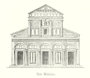San Miniato (engraving) by Italian School