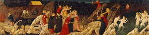 Scene of a Battle with Bows and Arrows and the Chase by Italian School