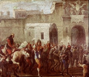 Scene of Punishment of Thieves at the Time of Masaniello (detail)