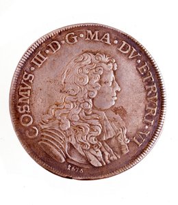 Silver Piastra from Florence, Reign of Cosimo III de