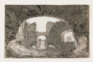 Sketch of the Baths of Caracalla, Early 19th Century