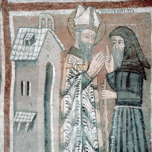 St. Gregory the Great with a Monk by Italian School