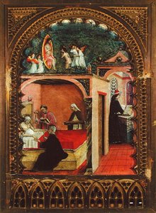 St. Jerome in his Cell and the Dream of St. Jerome, c.1450