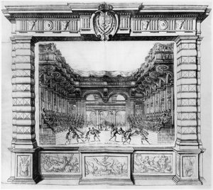 Stage Design by Giacomo Torelli (1608-78) for la Finta Pazza Performed in 1645 at Theatre Petit Bourbon in Paris, 1654 by Italian School