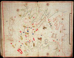 The Aegean Sea, from a Nautical Atlas, 1646