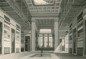 The Atrium of the Cassia House as it was by Italian School