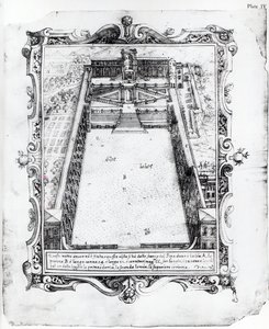The Belvedere Court at the Vatican Rome, 1581 by Italian School