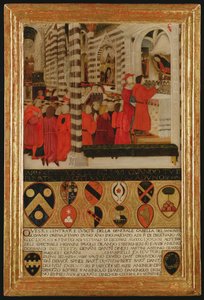 The Keys of Siena Given to the Virgin by Italian School