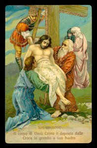 The Stations of the Cross (from a set of 14) by Italian School