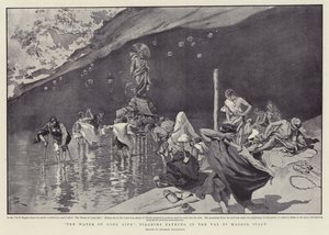 The Water of Long Life, Pilgrims Bathing in the Val di Maggio, Italy by Italian School