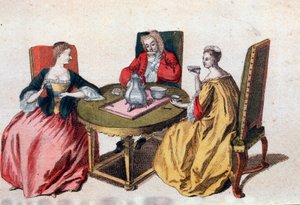Three Venetian Nobles Enjoying a Chocolate