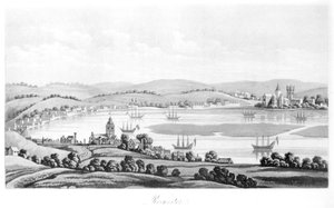 View of Rochester in 1669, from Travels of Cosimo III Grand Duke of Tuscany, through England during the reign of Charles II, English translation, published 1821 by Italian School