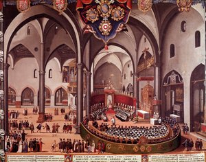 View of the Council of Aquileia in 1596 by Italian School