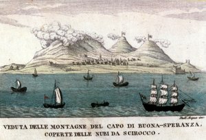 Views of the mountains of Cape of Good Hope by Italian School