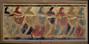 Women Performing the Funerary Ceremonial Chain Dance, from Ruvo, 4th Century BC by Italian School