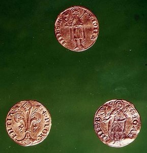 Three Gold Florins by Italian School Italian School