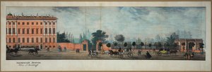 The Anichkov Palace. From the Panorama of the Nevsky Prospekt by Ivan Alekseevich Ivanov