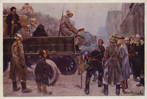 Arrest of Russian generals during the February Revolution of 1917 by Ivan Alexeyevich (after) Vladimirov