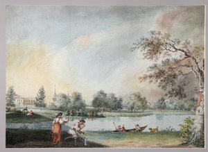 The Ponds before the Urban Estate of Count Alexei Kirillovich Razumovsky in Moscow