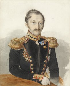 Portrait of General Alexander Danilovich Gerstenzweig 1818-1861 by Ivan Alexeyevich Nechayev