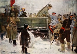 Arresting Generals during the Revolution in February 1917 by Ivan Alexeyevich Vladimirov