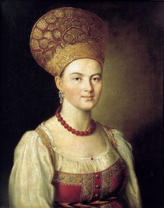 Female portrait in Russian Dress, 1784