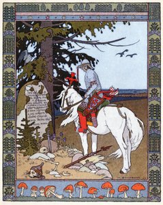 Tsarevitch Ivan, the Fire Bird and the Gray Wolf by Ivan Yakovlevich Bilibin