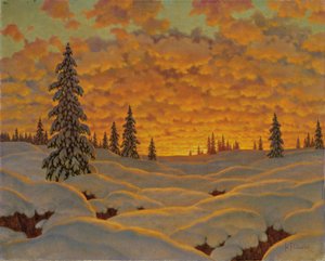 Sunset in Finland