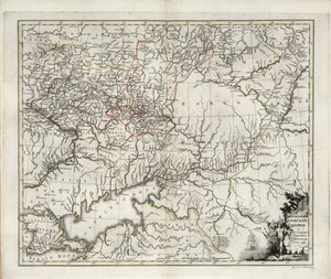 General Map of Azov Governorate, 1782 by Ivan Ivanovich Islenyev