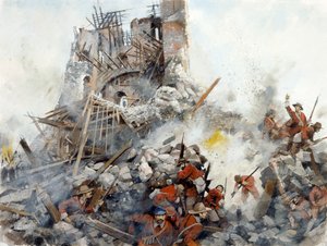 Destruction of the Keep, English Civil War, Scarborough Castle