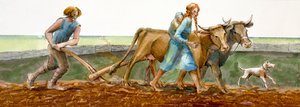 Ploughing, Iron Age, c1990-2010 by Ivan Lapper