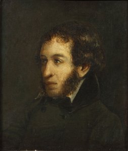 Last lifetime portrait of the poet Alexander Sergeyevich Pushkin, 1837