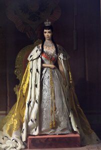Coronation Portrait of Empress Maria Feodorovna, Princess Dagmar of Denmark (From the Coronation Album)